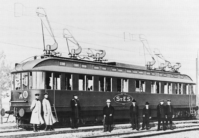 Drehstrom-Versuchstriebwagen in Berlin. Sammlung Deutsches Museum, München