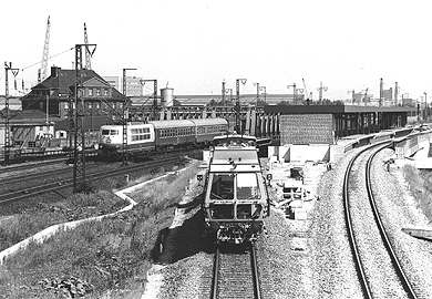 Station Veddel im Bau