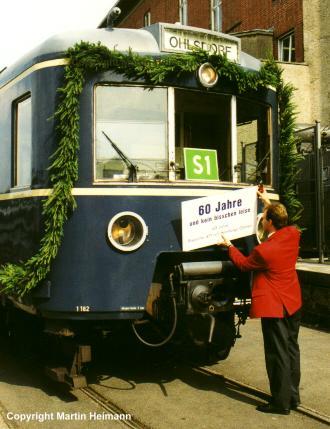Der künftige Museumszug nach seinem vorläufig letzten Einsatz am 8. September 1999